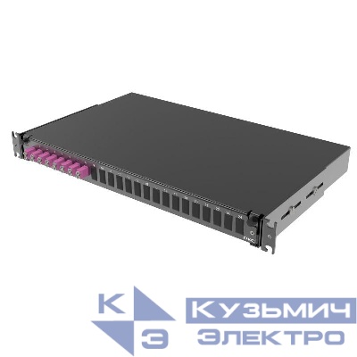 Полка оптическая выдвижная 1U с адатерами 8 х duplex LC ОМ4 в комплекте с лицевой панелью пигтейлами сплайс-кассет(ой/ами) и гильзами КДЗС DKC RNFP54DLCU8