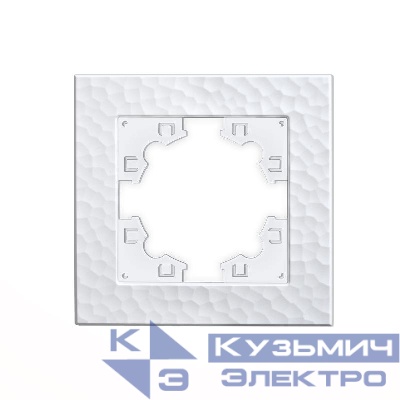 Рамка 1-м Афина фактурная бел.Universal A10053