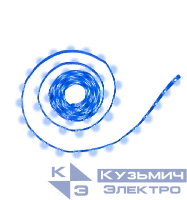 Лента светодиодная PLS 5050/30-12V Blue 7.2Вт/м син. IP65 (уп.5м) JazzWay 327576