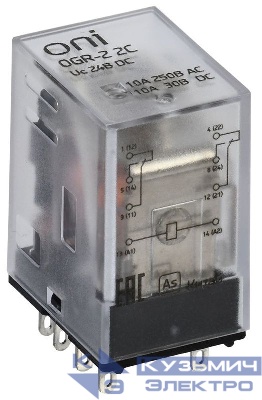 Реле общего назначения OGR-2 2C 24В DC ONI OGR-2-2C-DC24V