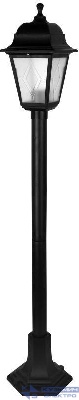 Светильник столб садово-парковый PP6201 C02 НТУ 04-60-002 У1 "Оскар 4" черный 1м 4-гран. пласт. +пласт. черн. Camelion 13858