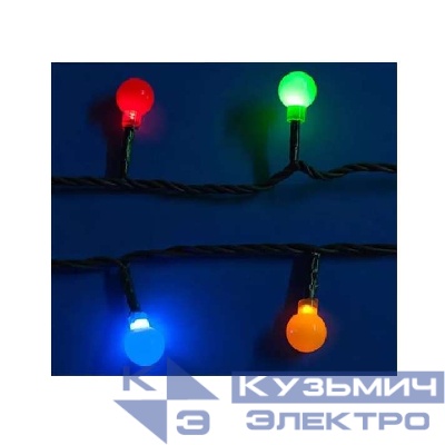 Гирлянда светодиодная «Разноцветные шарики» ULD-S0280-020/DGA MULTI IP20 COLORBALLS с контроллером 20LED (дл.2.8м) Uniel 11093