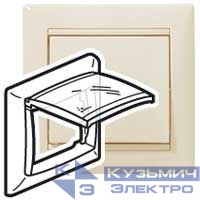 Рамка 1-м Valena IP44 сл. кость (DIY-упак.) IEK 695642