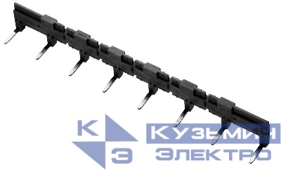 Соединитель шинный 8п для розеток 95.63 95.65 95.75 95.75.9 95.83.3 95.85.3 черн. (уп.10шт) FINDER 095080