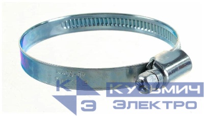 Хомут металлический червячный 40-60 9мм (уп.25шт) Вихрь 73/9/1/25