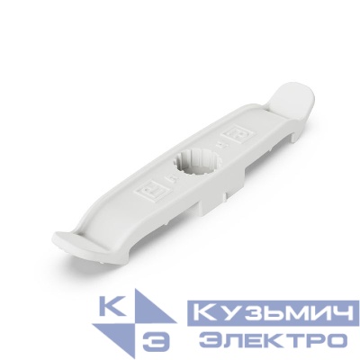 Держатель плоского кабеля двусторонний для прямого монтажа на 4 места бел. (уп.20шт) Промрукав PR13.02558