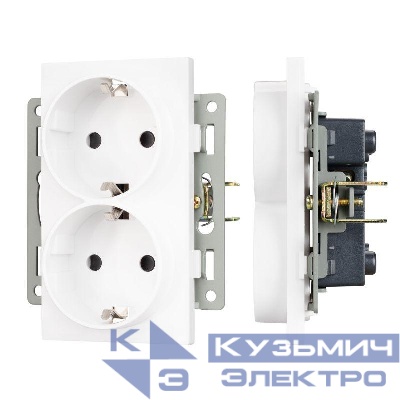 Механизм электрической розетки SCT-MEUD-PL-WH (250В 16А) Arlight 043764