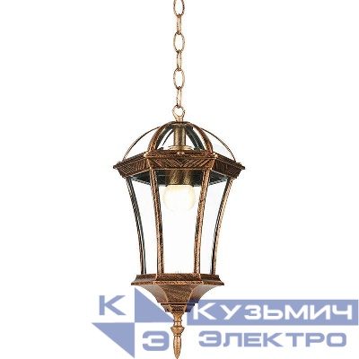 Светильник PL625 60Вт E27 230В 205х180х870мм садово-парковый черн. зол. FERON 11618