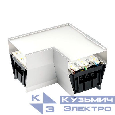 Светильник коннектор AL4036L RetailRay 4Вт 3000К-4000К-6400К 440лм 115х115х70мм L-образ. с ручным переключением режимов серебр. возмож. соедин. в линию FERON 51872