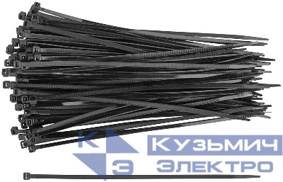 Хомут для проводов 200х3.6мм нейлон. черн. (уп.100шт) FIT 60393