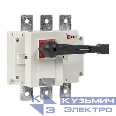 Рубильник-выключатель 3п 630А с рукояткой управления для прямой установки PowerSwitch PROxima EKF psds-630-3
