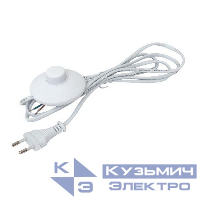 Шнур для бра с ножным выключателем 2м 2х0.5кв.мм EKF ASL-610