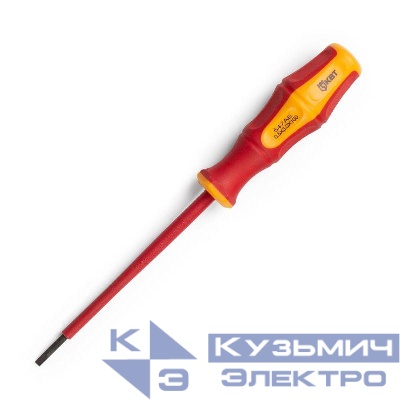 Отвертка диэлектрическая "Профи" 3.0х100 шлиц КВТ 78608