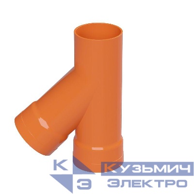 Тройник для гофр. двустен. труб 45град. d200 DKC 019200