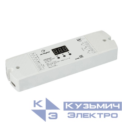 Декодер SMART-DMX-SUF (12-24В 3х6А) (IP20 пластик) Arlight 028407