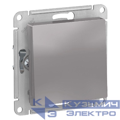 Выключатель 1-кл. СП AtlasDesign 10А IP20 (сх. 1) 10AX с самовозвратом механизм алюм. SE ATN000315