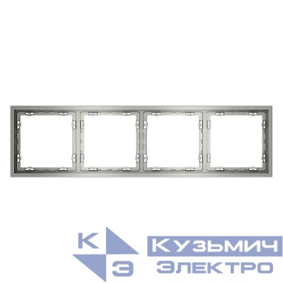 Рамка 4-м S70 пластик. сталь Voltum VLS100405