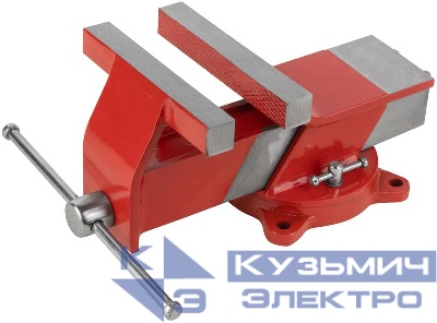 Тиски слесарные поворотные стальные 150мм (6кг) КУРС 59598