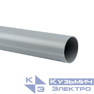 Труба гладкая ПВХ жесткая d50мм сер. (дл.3м) PROxima EKF trg-50-3n