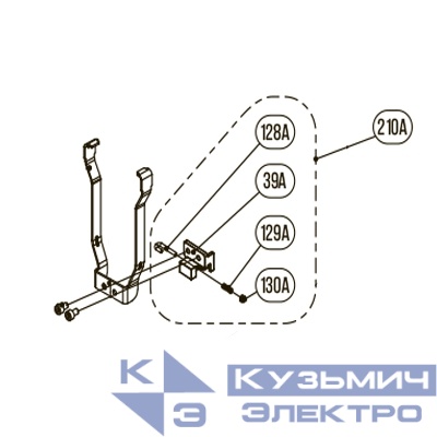Запчасть №210А для HGSR. Фиксатор ствола в сборе