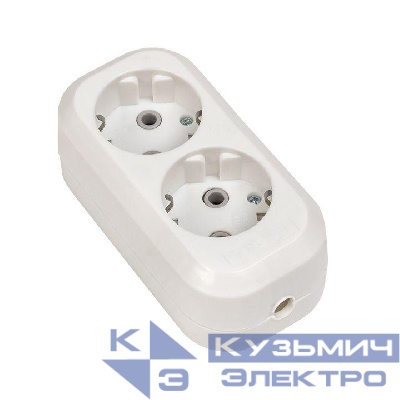 Колодка удлинителя 2-м с заземл. 16А Эксперт 3.5кВт EKF AKB16-2