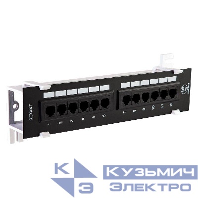 Патч-панель настенная 12 портов RJ-45 CAT 5е Rexant 04-0020
