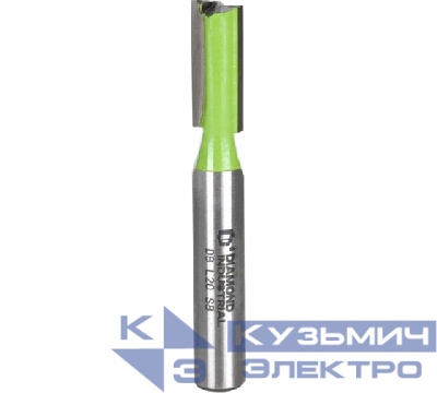 Diamond Industrial Diamond Industrial Фреза пазовая прямая с торцевым ножом 8x20 мм S=8 мм Z=2+1 DIDFRP8820