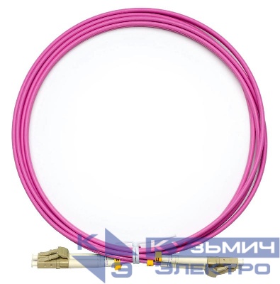 Шнур оптический FOP-50-OM4-LC-LC-2m duplex LC-LC50/125mm OM4 2м LSZH Cabeus 9102c