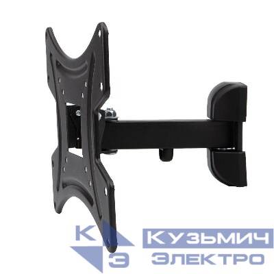 Кронштейн для телевизора 17-43дюйм наклонно-поворотный 1 колено Rexant 38-0060