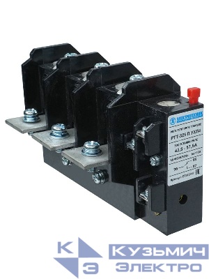 Реле тепл. РТТ-325 П УХЛ4 50А 42.5-57.5А 660В/50Гц 1з+1р ручной возврат IP00 Электротехник ET512147