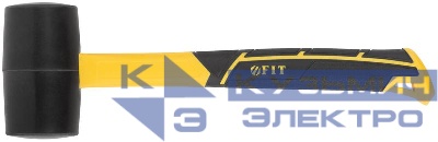 Киянка 50мм 340г фибергласовая ручка резинов. FIT 45512