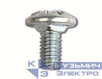 Винт с крестообразным шлицем М6х10 гор. оцинк. (уп.200шт) DKC CM010610HDZ