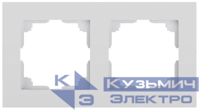 Рамка 2-м СП Accent 6-502-01 бел. Intro Б0063749