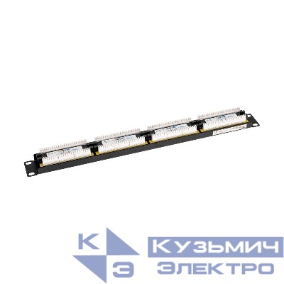 Панель коммутационная 19дюйм 1U 24 порта UTP RJ-45 кат.6 PRO Rexant 02-0234
