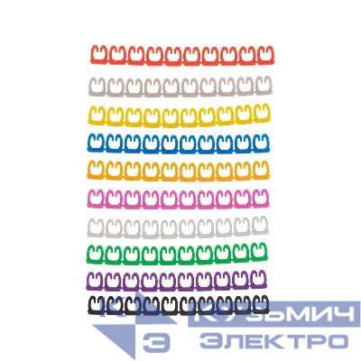 Маркер кабельный 0-9 комплект в блистере от 4 до 6мм (уп.100шт) Rexant 12-6062