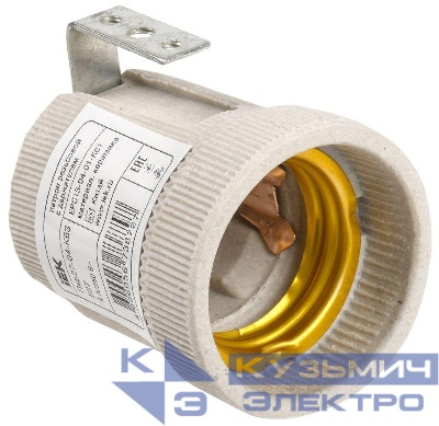 Патрон электрич. E27 с держателем керамика IEK EPC15-04-01-K01