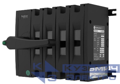 Выключатель-разъединитель SYSTEMEPACT SD250 4п 200А рукоятка фронт. слева (зак. отдельно) SE SSD02504LF0200