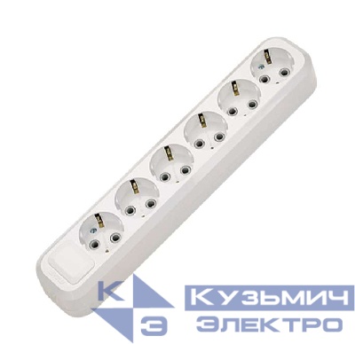 Колодка удлинителя 6-м с заземл. Makel MGP181