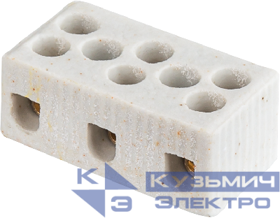 Колодка зажимная винтовая керамическая КЗВ 61 710 NTB-HCR-3-24/WH (уп.20шт) Navigator 61710