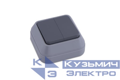 Выключатель 2-кл. ОП IP20 сер. Makel 45003