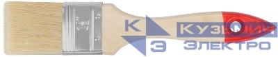 Кисть флейцевая "Стандарт" натур. светлая щетина деревянная ручка 1. 5дюйм (38мм) FIT 01034