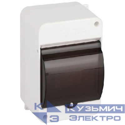 Корпус навесной SIMPLE КМПн 1/4 IP30 пластик.; прозр. крышка; бел. Эра Б0069239