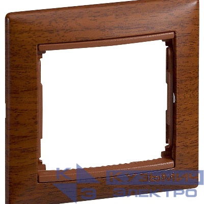 Рамка 1-м Valena тонир. дерево IEK 770311