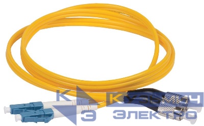 Патч-корд оптический коммутационный переходной для одномодового кабеля (SM); 9/125 (OS2); FC/UPC-LC/UPC (Duplex) (дл.70м) ITK FPC09-FCU-LCU-C2L-70M