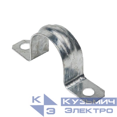 Скоба крепежная двухлапковая d25-26мм метал. EKF sm-2-25-26