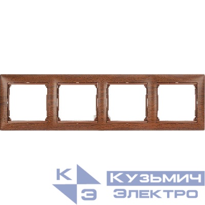 Рамка 4-м Valena горизонт. тонир. дерево Leg 770314