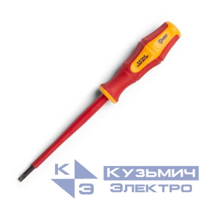 Отвертка диэлектрическая "Профи" шлиц 4.0х100 КВТ 78609