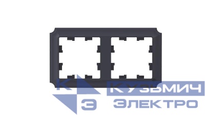 Рамка 2-м AtlasDesign Antique универс. карбон SE ATN101002