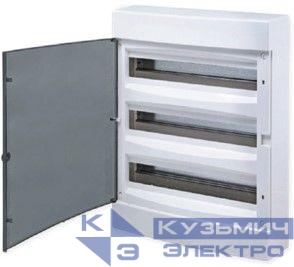 Щит распределительный навесной Unix 3х18мод. IP41 прозр. дверь PROxima EKF ux-3x18-n