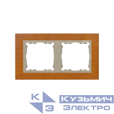 Рамка 2-м Simon82 Nature дуб/шампань дерево Simon 82927-66
